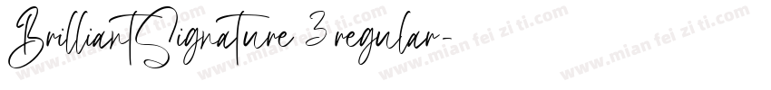BrilliantSignature 3regular字体转换